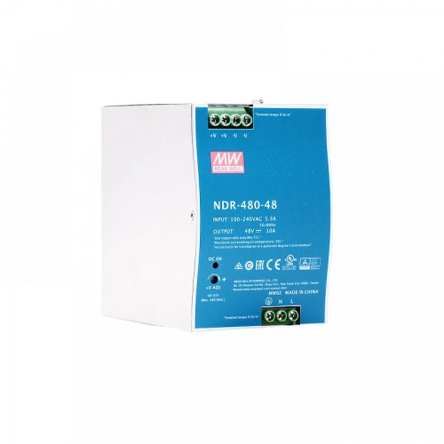 منبع تغذیه 48 ولت 10 آمپر مینول مدل NDR-480-48